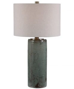Uttermost Callais Crackled Aqua Table Lamp Table Lamps