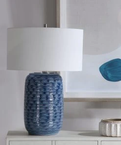 Table Lamps Uttermost Sedna Blue Table Lamp