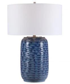 Table Lamps Uttermost Sedna Blue Table Lamp