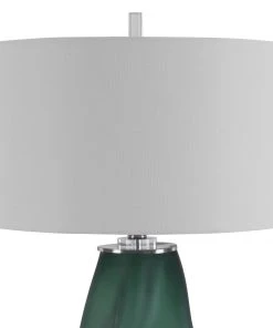 Uttermost Esmeralda Green Glass Table Lamp