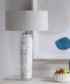 Table Lamps Uttermost Lenta White Table Lamp