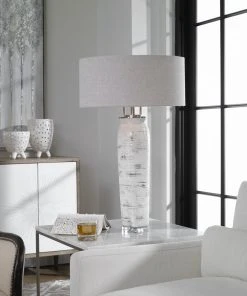 Table Lamps Uttermost Lenta White Table Lamp
