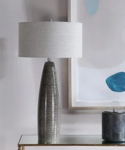 Uttermost Cosmo Charcoal Table Lamp