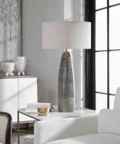 Uttermost Cosmo Charcoal Table Lamp