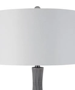 Uttermost LeAnna Gray Crackle Table Lamp Table Lamps
