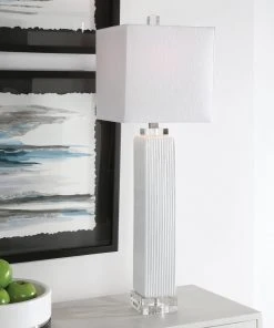 Uttermost Bennett White Buffet Lamp Table Lamps