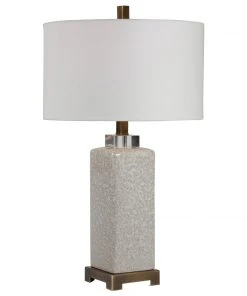 Table Lamps Uttermost Irie Crackled Taupe Table Lamp