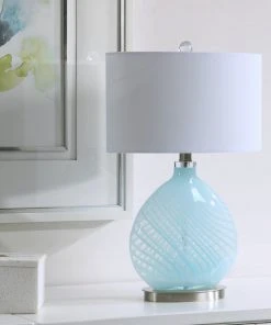 Uttermost Aquata Glass Table Lamp Table Lamps
