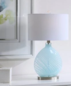 Uttermost Aquata Glass Table Lamp Table Lamps