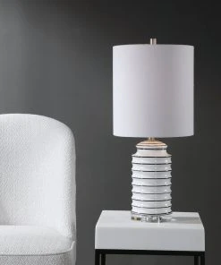 Uttermost Rayas White Table Lamp