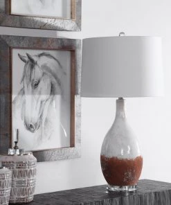 Uttermost Durango Rust White Table Lamp 11 Uttermost Durango Rust White Table Lamp