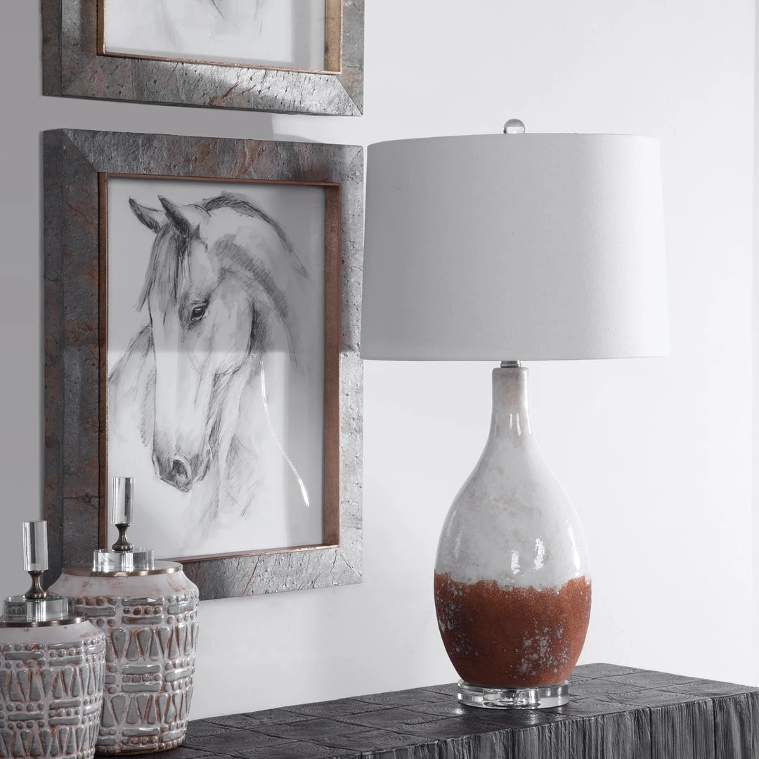 Uttermost Durango Rust White Table Lamp 5 Uttermost Durango Rust White Table Lamp