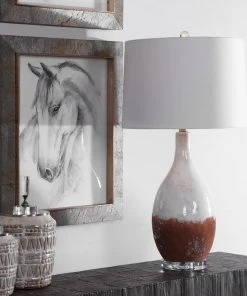 Uttermost Durango Rust White Table Lamp