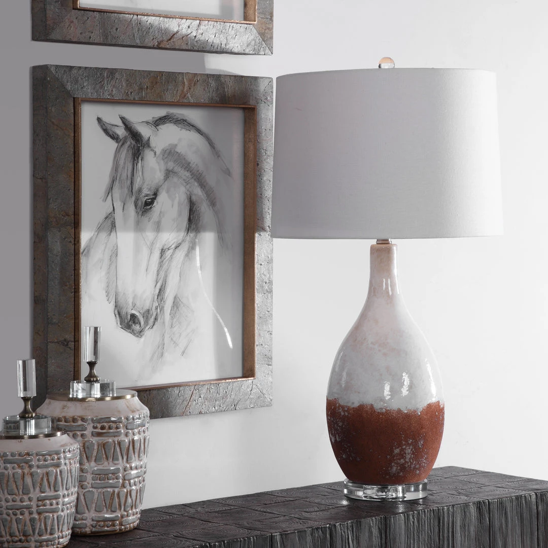 Uttermost Durango Rust White Table Lamp 4 Uttermost Durango Rust White Table Lamp