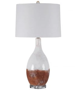 Uttermost Durango Rust White Table Lamp