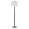 Floor Lamps Uttermost Silverton Brushed Nickel Floor Lamp