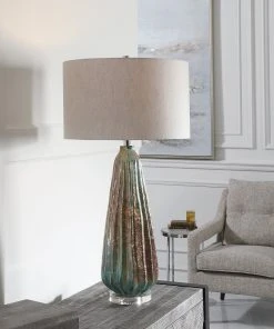 Table Lamps Uttermost Mondrian Rust Table Lamp