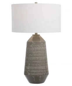 Uttermost Rewind Gray Table Lamp