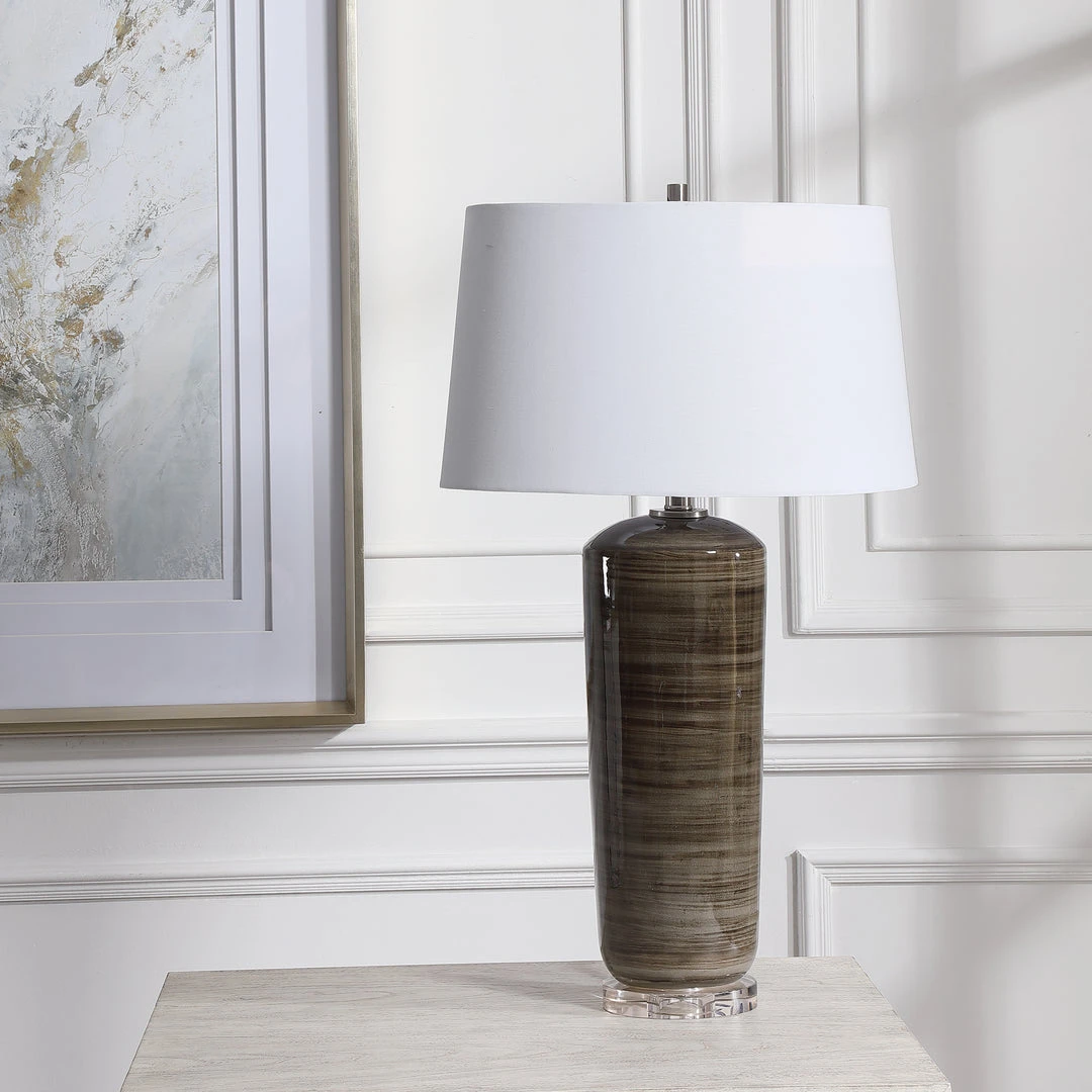 Uttermost Ebon Charcoal Table Lamp 5 Uttermost Ebon Charcoal Table Lamp