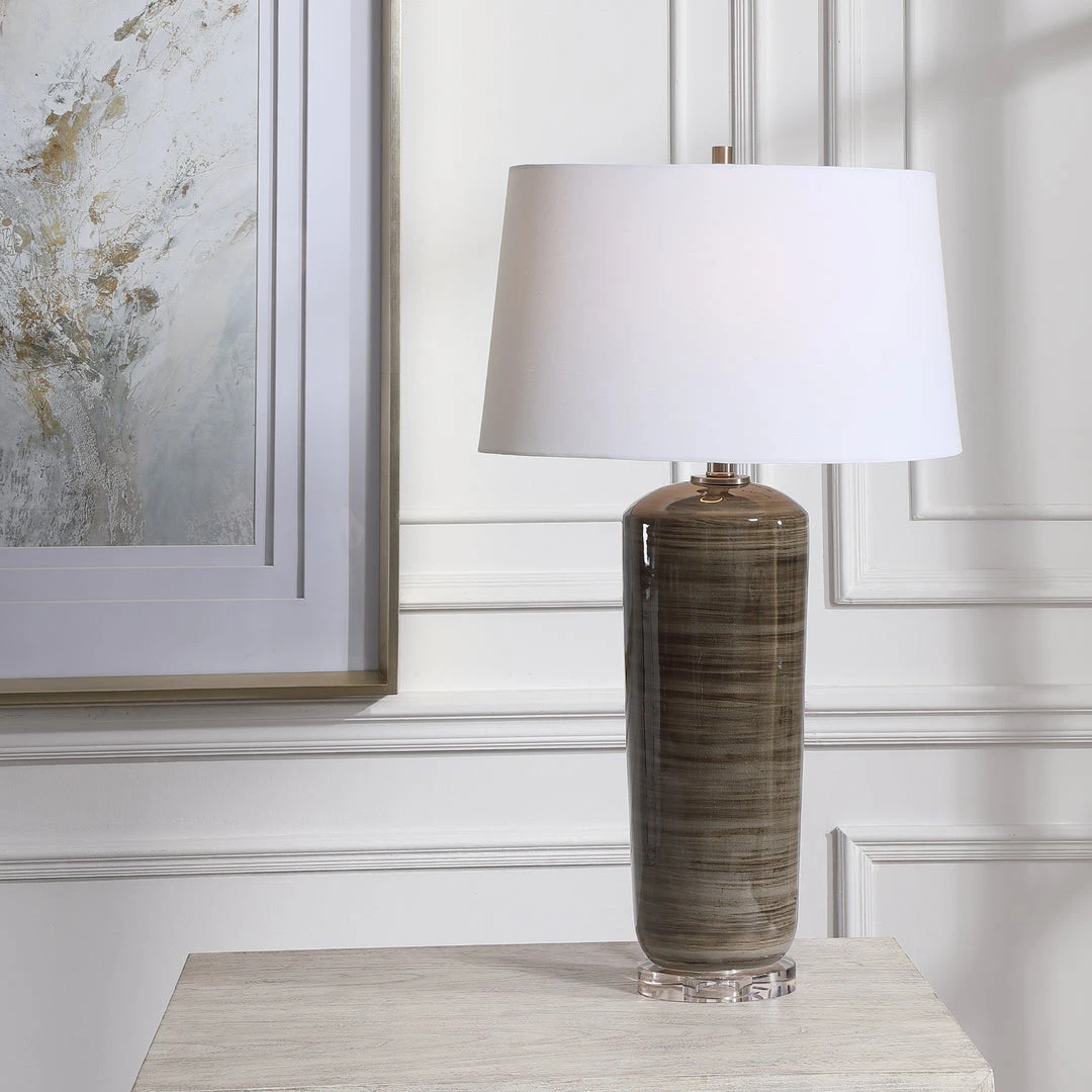 Uttermost Ebon Charcoal Table Lamp 4 Uttermost Ebon Charcoal Table Lamp