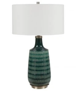 Uttermost Scouts Deep Green Table Lamp