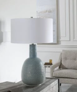 Uttermost Delta Light Aqua Table Lamp Table Lamps