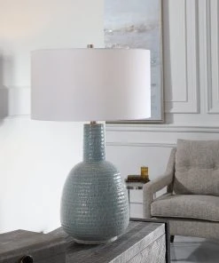 Uttermost Delta Light Aqua Table Lamp Table Lamps