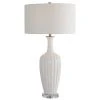 Uttermost Strauss White Ceramic Table Lamp 1 Uttermost Strauss White Ceramic Table Lamp