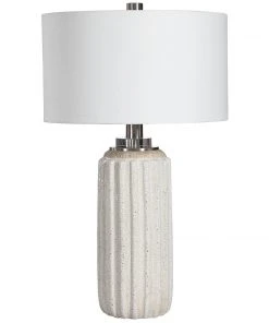 Table Lamps Uttermost Azariah White Crackle Table Lamp