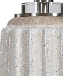 Table Lamps Uttermost Azariah White Crackle Table Lamp