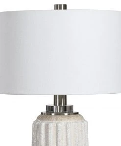 Table Lamps Uttermost Azariah White Crackle Table Lamp