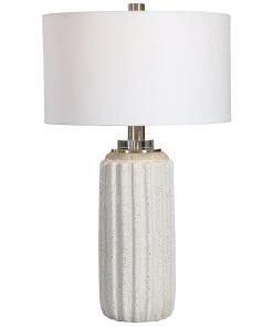 Table Lamps Uttermost Azariah White Crackle Table Lamp