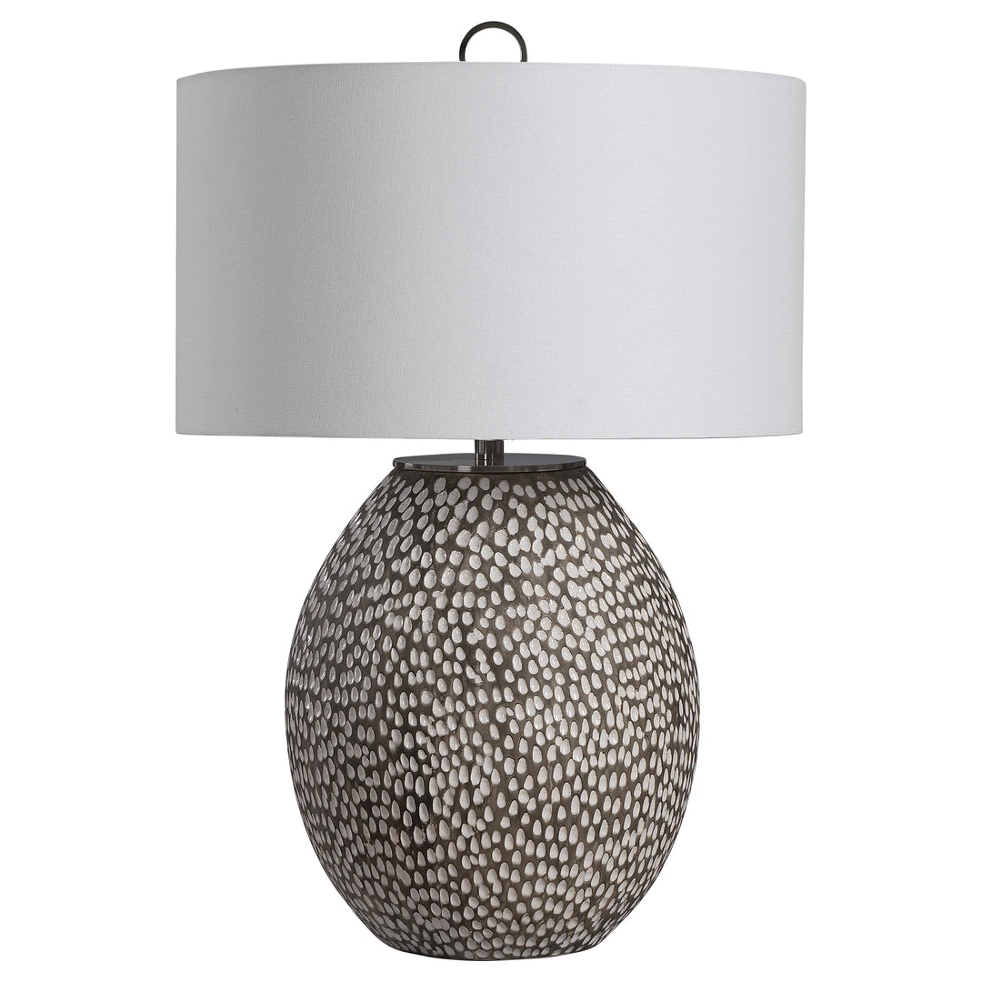 Uttermost Cyprien Gray White Table Lamp 6 Uttermost Cyprien Gray White Table Lamp