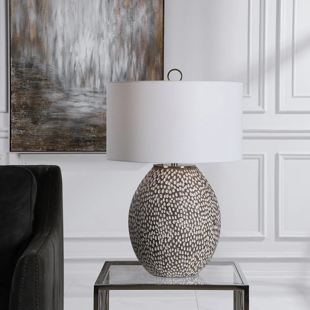 Uttermost Cyprien Gray White Table Lamp 4 Uttermost Cyprien Gray White Table Lamp