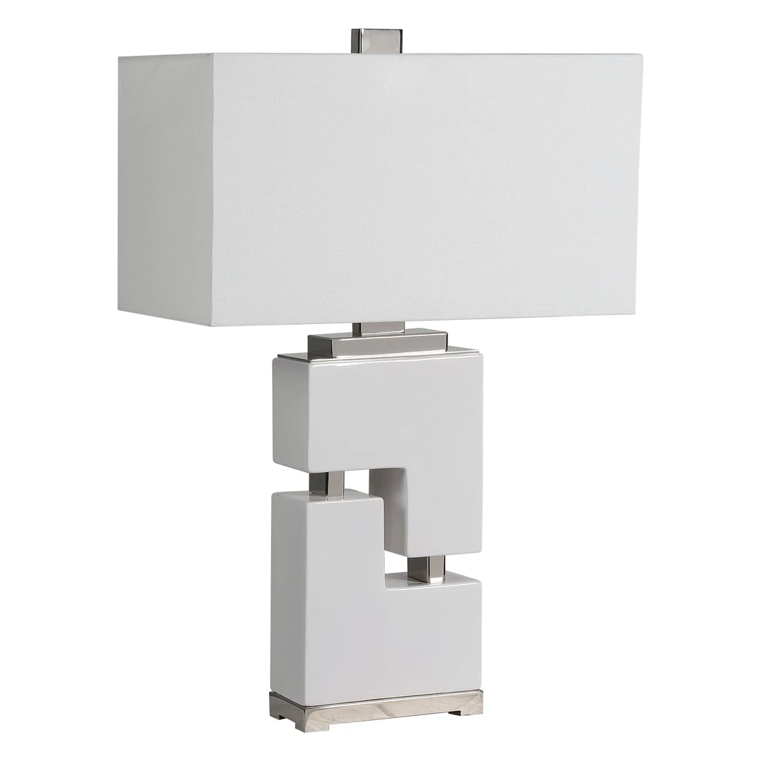 Uttermost Tetris White Table Lamp Table Lamps 6 Uttermost Tetris White Table Lamp Table Lamps