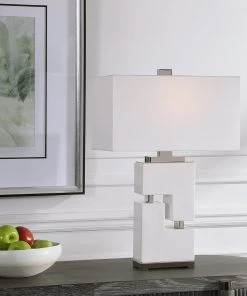 Uttermost Tetris White Table Lamp Table Lamps