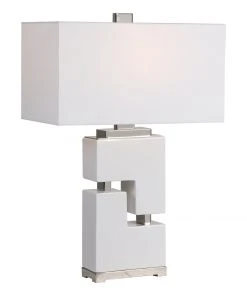 Uttermost Tetris White Table Lamp Table Lamps