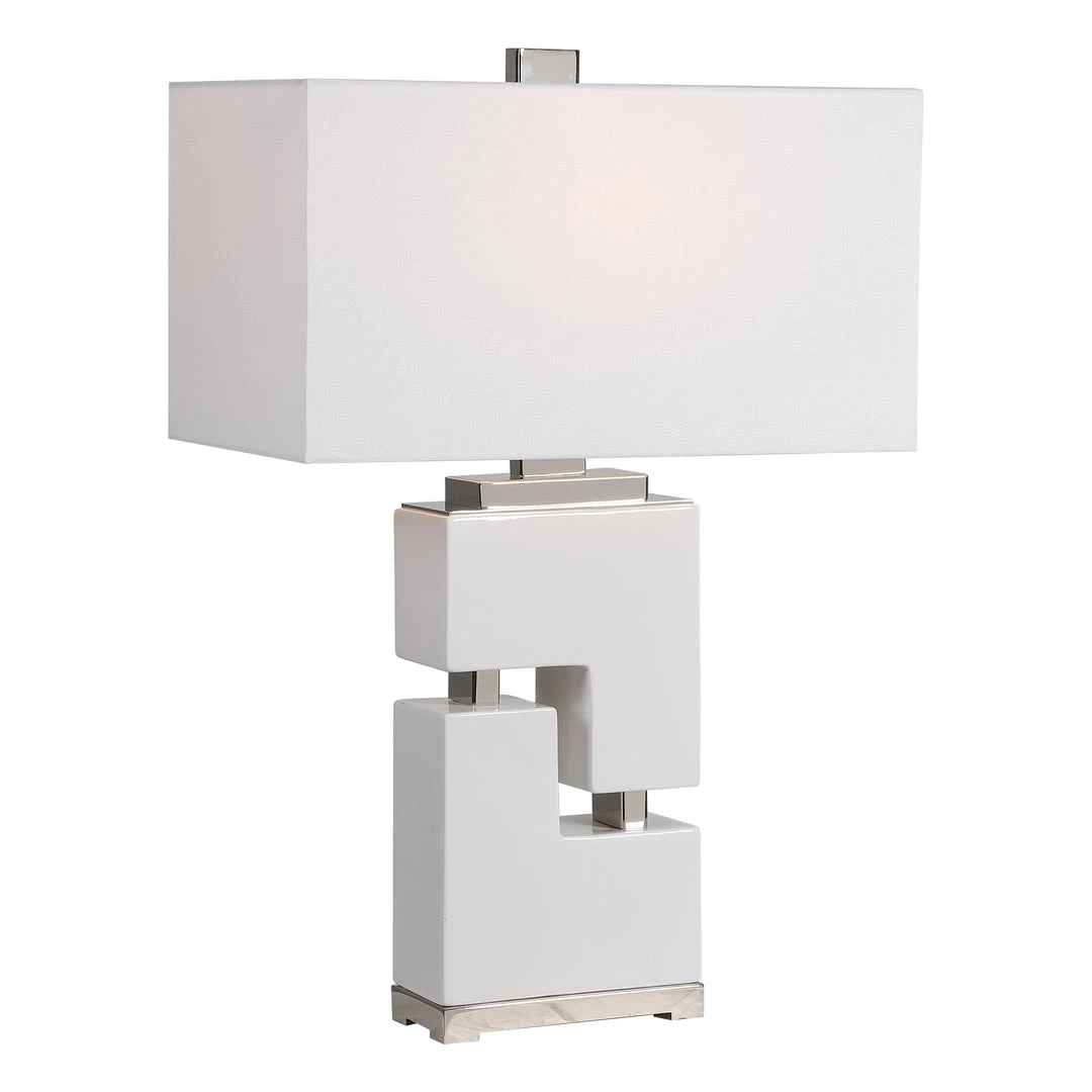 Uttermost Tetris White Table Lamp Table Lamps 3 Uttermost Tetris White Table Lamp Table Lamps
