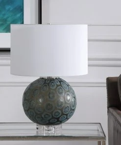 Uttermost Agate Slice Charcoal Table Lamp Table Lamps