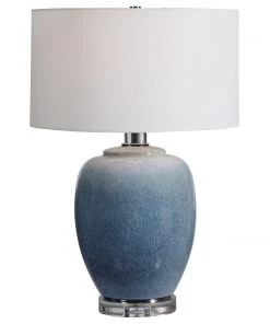 Uttermost Blue Waters Ceramic Table Lamp Table Lamps