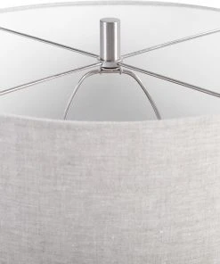 Uttermost Pebbles Metallic Gray Table Lamp