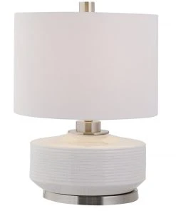Uttermost Sailor Stripe White Table Lamp