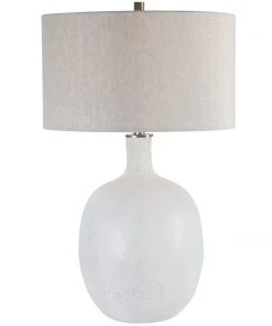 Uttermost Whiteout Mottled Glass Table Lamp