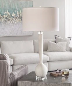 Uttermost Kently White Marble Table Lamp