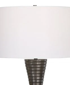 Uttermost Renegade Ribbed Iron Table Lamp Table Lamps 14 Uttermost Renegade Ribbed Iron Table Lamp Table Lamps