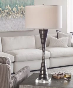 Uttermost Renegade Ribbed Iron Table Lamp Table Lamps