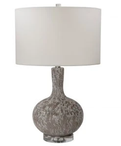 Uttermost Turbulence Distressed White Table Lamp Table Lamps