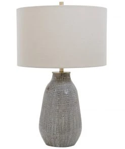 Uttermost Monacan Gray Textured Table Lamp 12 Uttermost Monacan Gray Textured Table Lamp