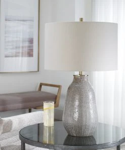 Uttermost Monacan Gray Textured Table Lamp 11 Uttermost Monacan Gray Textured Table Lamp