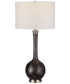 Table Lamps Uttermost Cosmos Charcoal Glass Buffet Lamp 9 Table Lamps Uttermost Cosmos Charcoal Glass Buffet Lamp